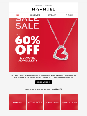 H.Samuel(United Kingdom) - Sale | Up to 60% off diamonds