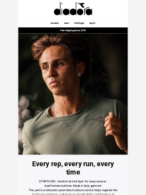 Diadora - STRATOUNO: a technical garment for every run