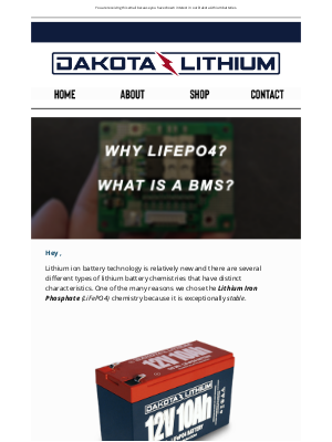 Dakota Lithium - Why LiFePO4? What is a BMS?