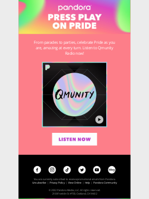 Pandora Radio - Your Pride Soundtrack Inside 🔉🌈