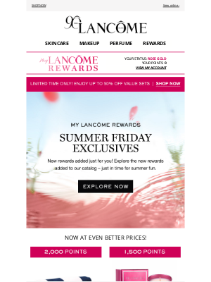 Lancome - Summer Friday: New Rewards Just Dropped! 😱