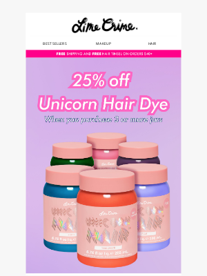 Lime Crime - ✨ Memorial Day Sale: 25% Off Unicorn Hair ✨