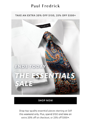 Paul Fredrick - Ending today: $69 essential shirts & pants (plus more)