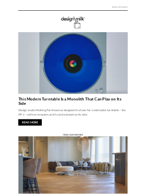 Kaufmann Mercantile - Weekly Digest: This Modern Turntable Is a Monolith That Can Play on Its Side