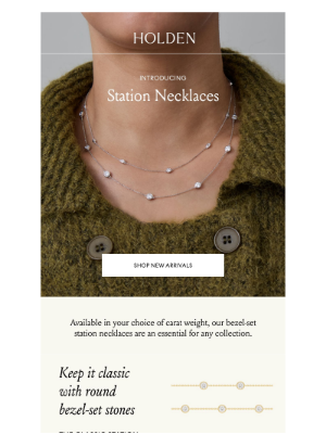 HOLDEN - ✨ new in: diamond station necklaces ✨