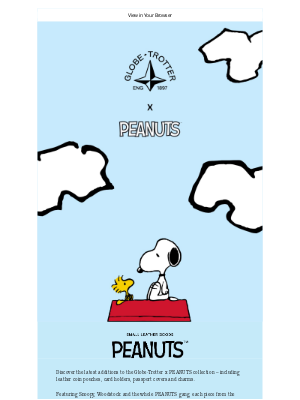 Globe-Trotter - New In: Accessories Featuring Snoopy & the Gang