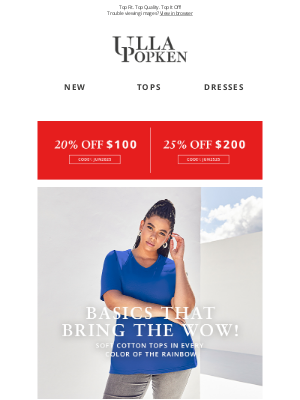 Ulla Popken USA - We love 25% Savings