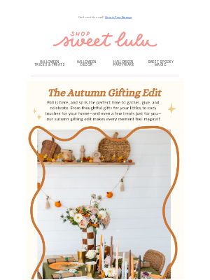 Shop Sweet Lulu - Your Fall Gifting Guide is Here! 🤎