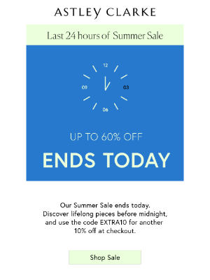 Astley Clarke - Our Sale Ends Today