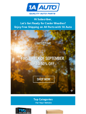 1A Auto Parts - 🎃 Up to 50% Off Enjoy Free Shipping with 1A Auto