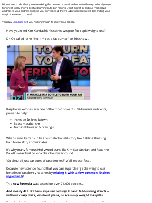 Joel Marion's Transformation Insider - Kim Kardashian’s secret weapon for rapid weight loss?
