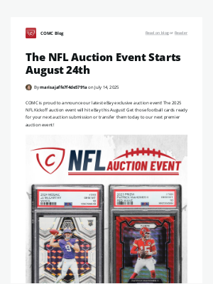 COMC - The NFL Auction Event Starts August 24th
