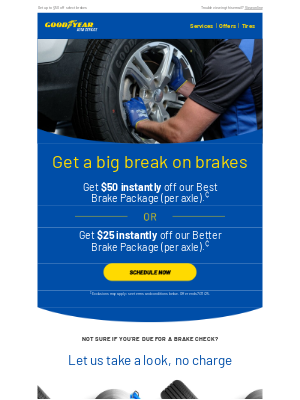 Goodyear Auto Service - Give your brakes a break