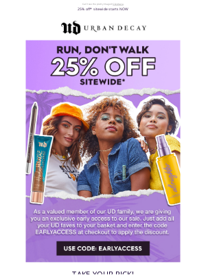 Urban Decay (UK) - 🚨 Your VIP EXCLUSIVE offer 🚨