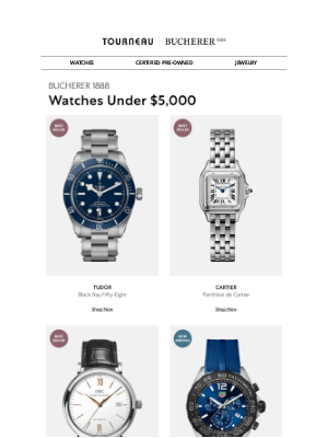 Tourneau - New Watches under $5,000