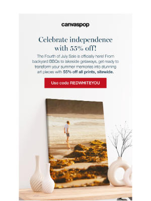 CanvasPop - Fourth of July sale is live now! 🇺🇸
