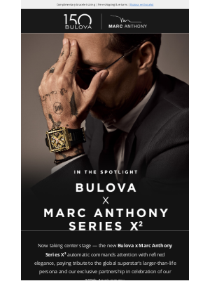 Bulova - On the Cutting Edge: Bulova x Marc Anthony Series X²