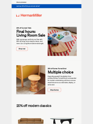 Design Within Reach - Last day to save 20%