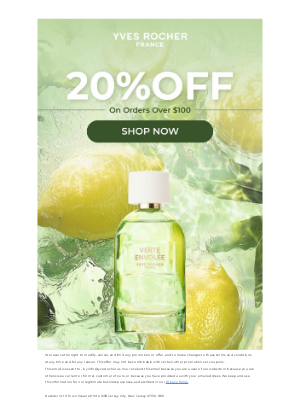 Yves Rocher - Your 20% Discount Awaits!