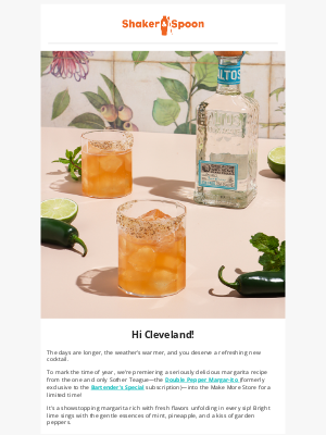Shaker and Spoon - Don't miss out on your new favorite margarita!