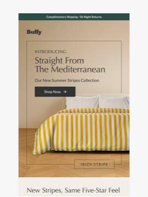 Buffy - NEW Mediterranean Stripes - Already Our #1 Seller