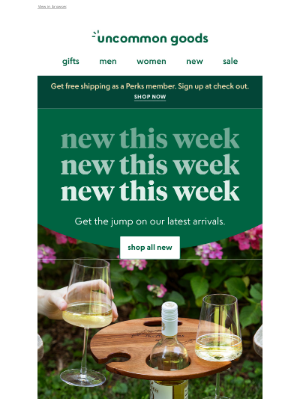 UncommonGoods - New this week. New this week. New this week.