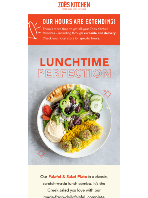 Zoes Kitchen Email Marketing Strategy Campaigns Mailcharts