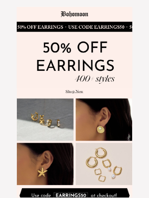 Bohomoon - Half Price Earrings Picks for mary! 💕
