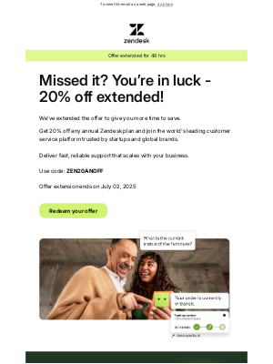 Zendesk - ✨ Sale extended by popular demand – Save 20% for 2 more days!