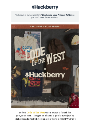 Limited Artist Series: Huckberry x Code of the West