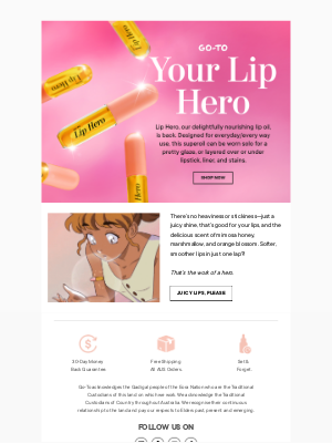 Go-To Skin Care - Lip Hero Returns.