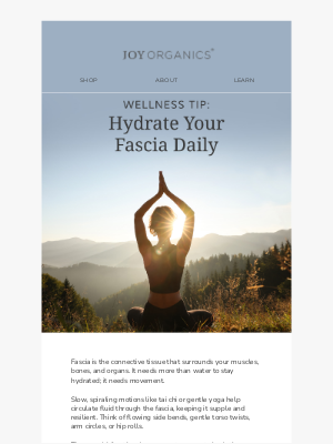 Joy Organics - Stretching Is Just the Start
