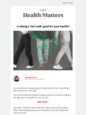 Cooking Light - Is taking a ‘fart walk’ good for your health?