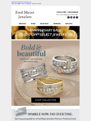 Fred Meyer Jewelers - Statement rings that’ll captivate you