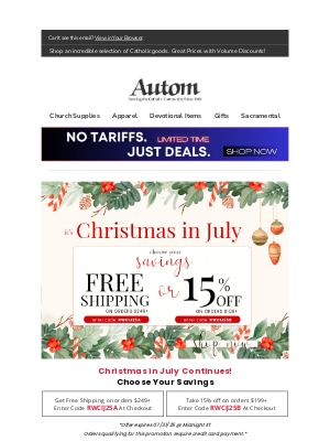 Autom - 🎁 Free Shipping or 15% off for Christmas in July