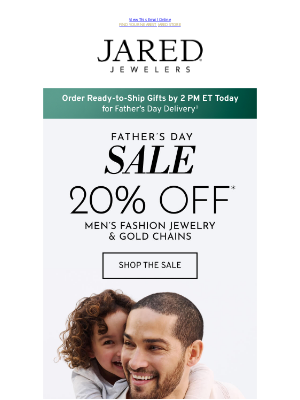 Jared - 20% Off* Men’s Fashion Jewelry & Gold Chains