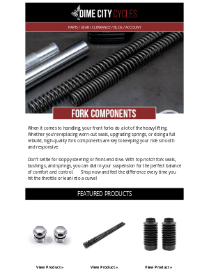 Dime City Cycles - Fork Components That Deliver 🧰