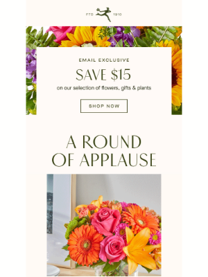 FTD Flowers - Save $15 on Flowers Perfect for Any Occasion