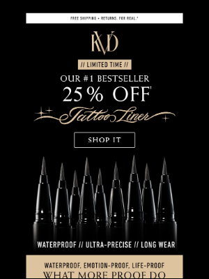 Kat Von D Beauty - Inked up // 25% OFF Tattoo Liner