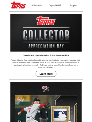 The Topps Company - Announcing Topps Collector Appreciation Day!
