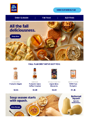 ALDI - Fall flavors you'll want on repeat