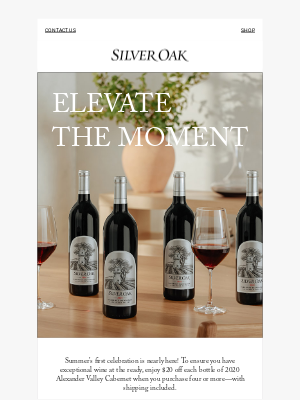 Silver Oak Cellars - Final Opportunity for Holiday Weekend Delivery