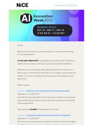 NICE - You're Invited! AI-powered analytics, automation & empowerment