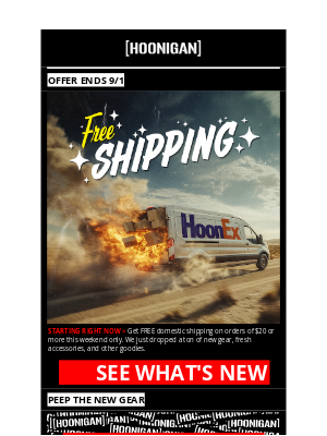 Hoonigan - WE PAY SHIPPING!