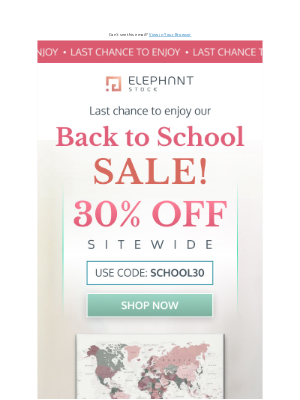 ElephantStock - Back to School Blowout - Don't Miss Out!