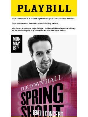 Playbill - Step Inside Lin-Manuel’s Creative Universe—One Night Only
