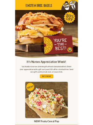 Einstein Bros. Bagels - Show Nurses Some Love 🩺