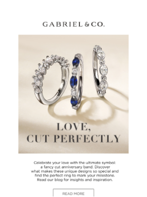 Gabriel & Co. NY - Celebrate your love with a fancy cut anniversary band