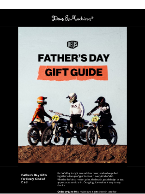 Deus Ex Machina - Moto Dad. Surf Dad. Classic Dad. We’ve Got Him Covered.