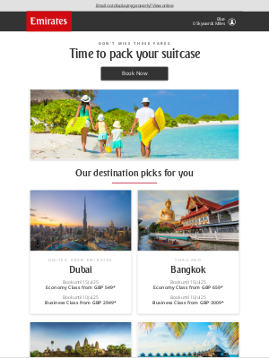 Emirates Holidays (United Kingdom) - Limited-time special fares for your next adventure